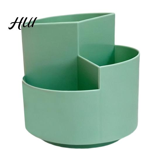 Multi-compartment Pen Holder 360 Degree Rotating Holder, Large Capacity Office Desk Organizer Desktop for School Home Storage Makeup Brush