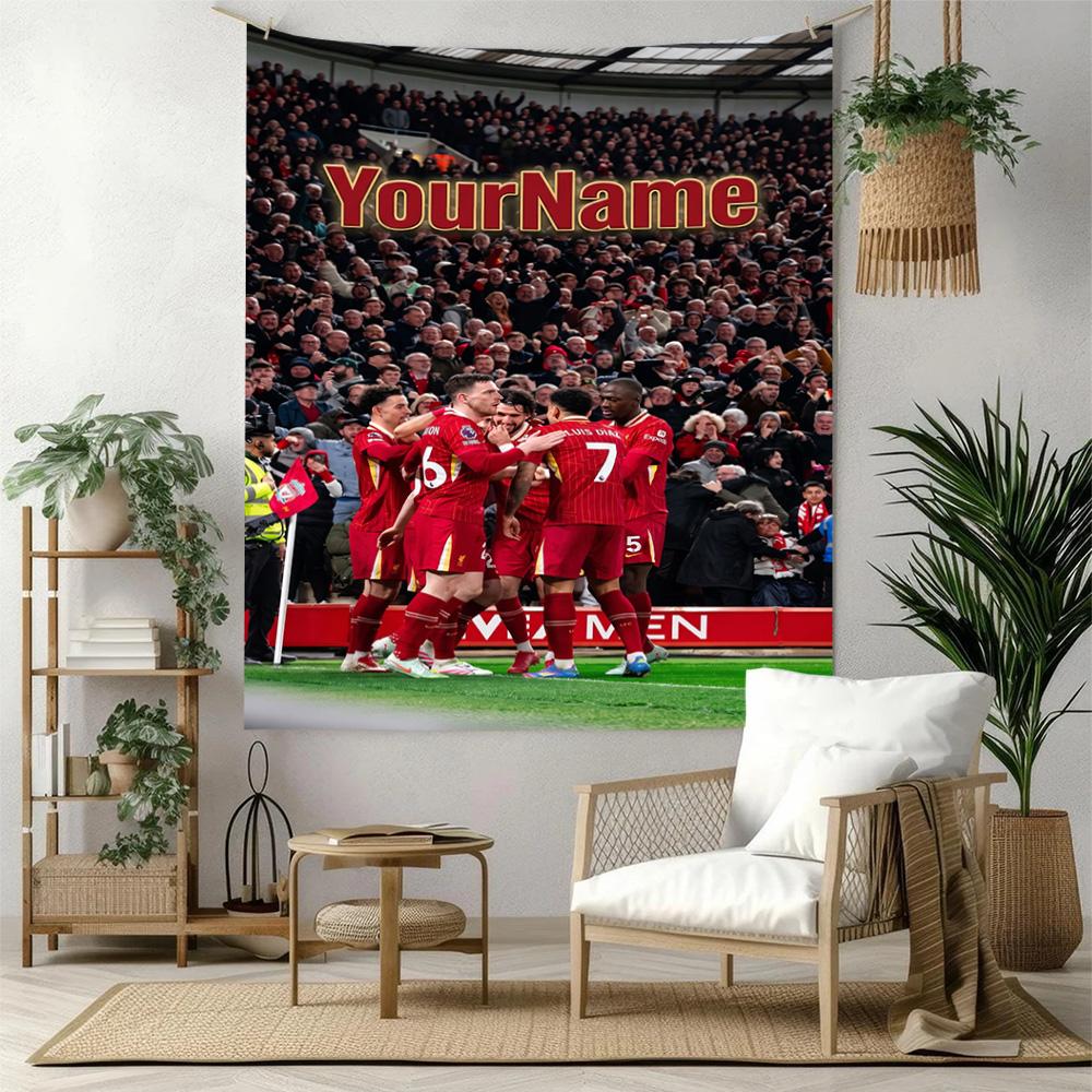 Liverpool Custom Your Name Wall Decor Tapestry Art For Pet Memorial Birthdaywedding Party Backdrop Family Gift