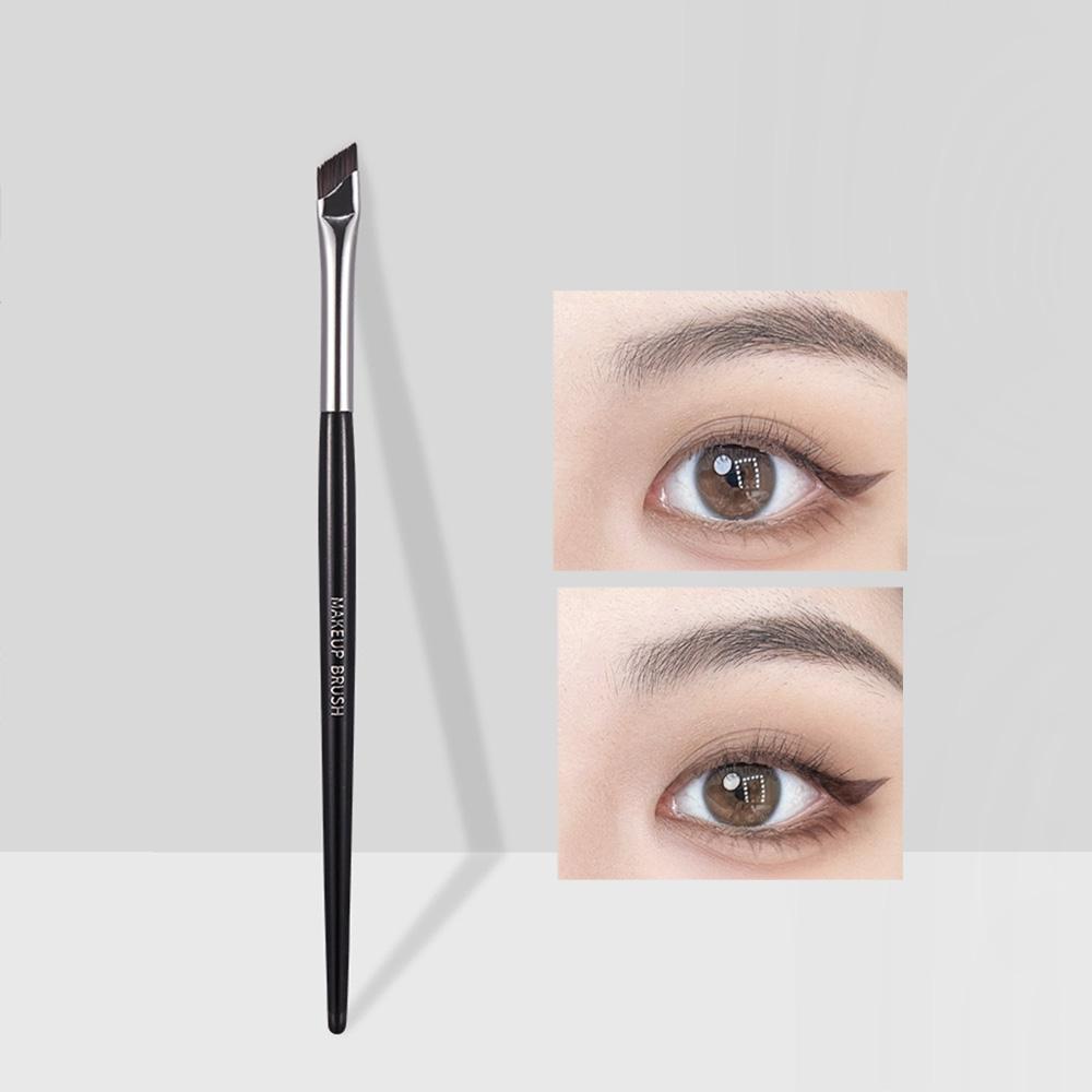 GECOMO Sickle-shaped Eyeliner Brush Angled Makeup Brush Under-eye Brush Eyebrow Brush Eye Makeup Brush