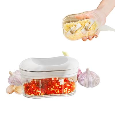Измельчитель для овощей и фруктов, ручная чесночная мясорубка, измельчитель для лука и овощей, легко моется, ручной чесночница