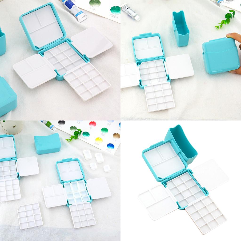 Пустая коробка для акварели Пустая палитра для акварели Дорожная палитра для акварели с палитрой Аксессуары для рисования