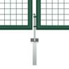 Steel Mesh Garden Gate 400 x 125 cm Green