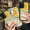 Чехол для телефона: 2D плотный защитный чехол для Samsung Galaxy A34 A35 M05 M06 S20 S22 S21 FE Plus 5G, подсолнух маленький белый кот, идеальный для Рождества и Хэллоуина
