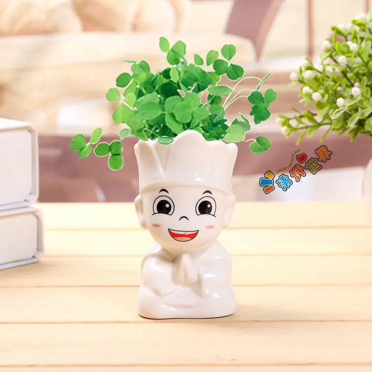 Новая мини-кукла, милый цветочный горшок, цветочный горшок, керамический суккулент, горшок, творческий DIY, детские игрушки, наука, образование, подарок, домашний декор