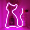 Милый кот настенный светодиодный неоновый световой знак для вечеринки галерея паб клуб бар зоомагазин дверь украшения подарки