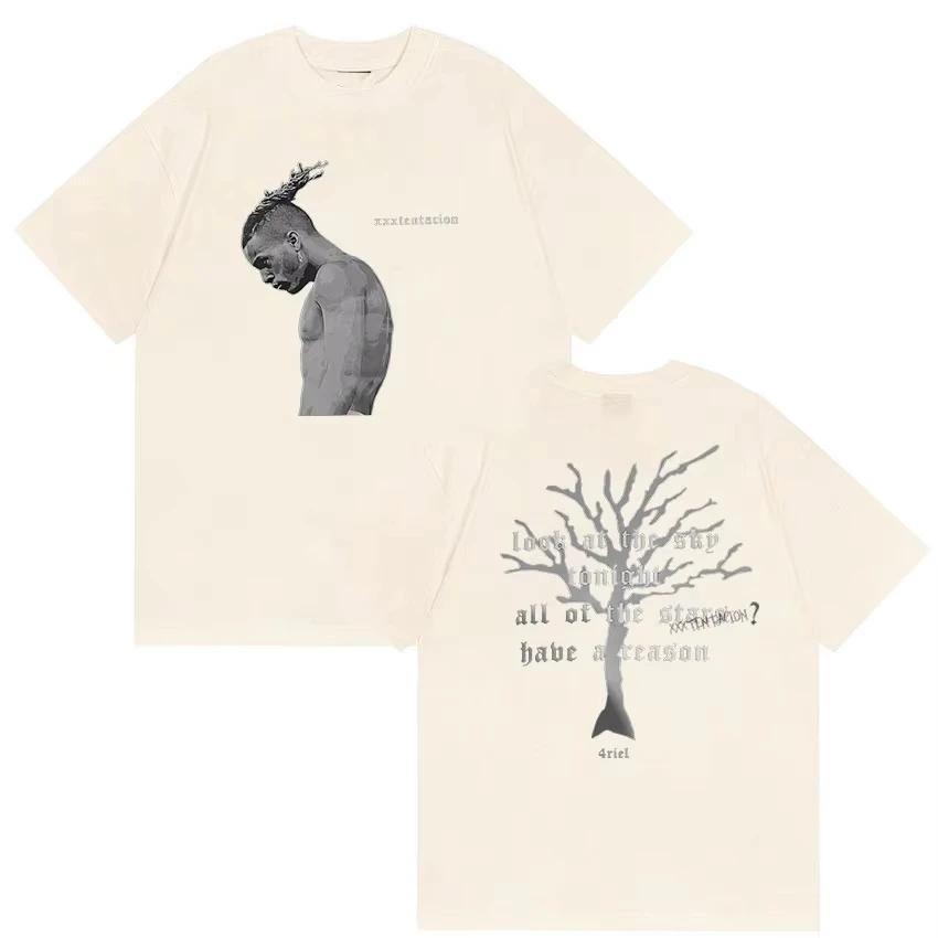 Rapper XXXTentacion New Album 2026 Merch T Shirt Unisexs Vintage Gothic Short Sleeve Cotton Tshirts Unisex Hip Hop Tshirts Unisex