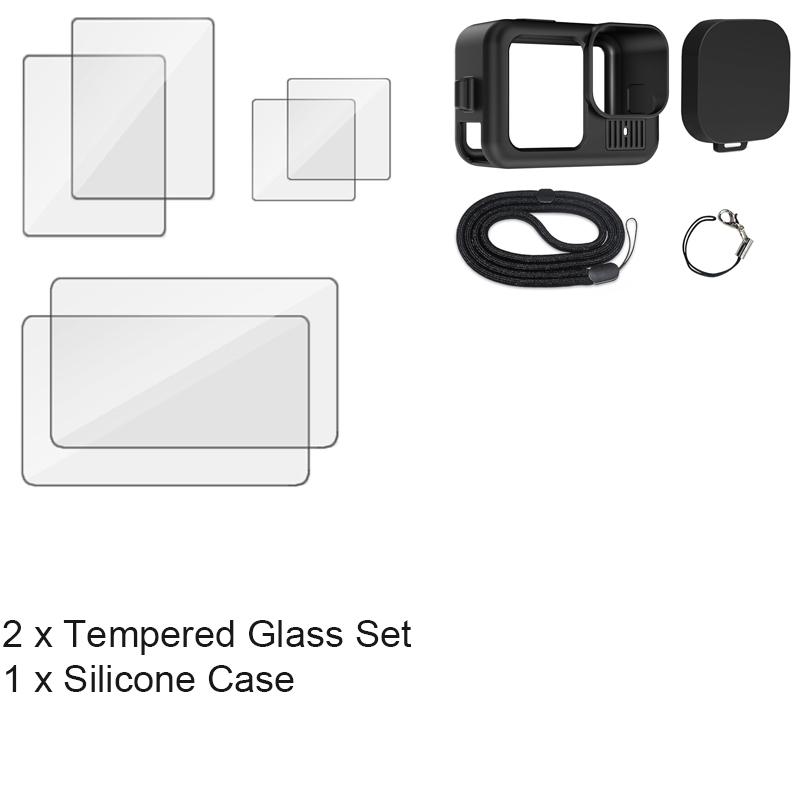 Защитная пленка для экрана GoPro Hero 13, силиконовый чехол, защита из закаленного стекла, сумка, крышка для объектива для Go Pro Hero 13 Black, аксессуары