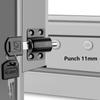 Lock Antitheft Child Safety Lock Flat Sliding Door Lock Screw Door Lock Key Shift Door Lock