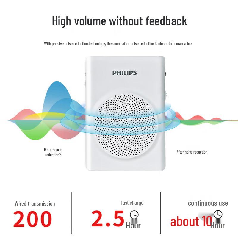 Philips SBM507 Portable Bluetooth Voice Amplifier CN plug (adapter included)