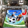 Customize Picture Customizable Photos Floor Rug Office Rug Design for Decorate Room Game Room Dormitory Bedrooms Anti-slip Rug Anime Office Decor