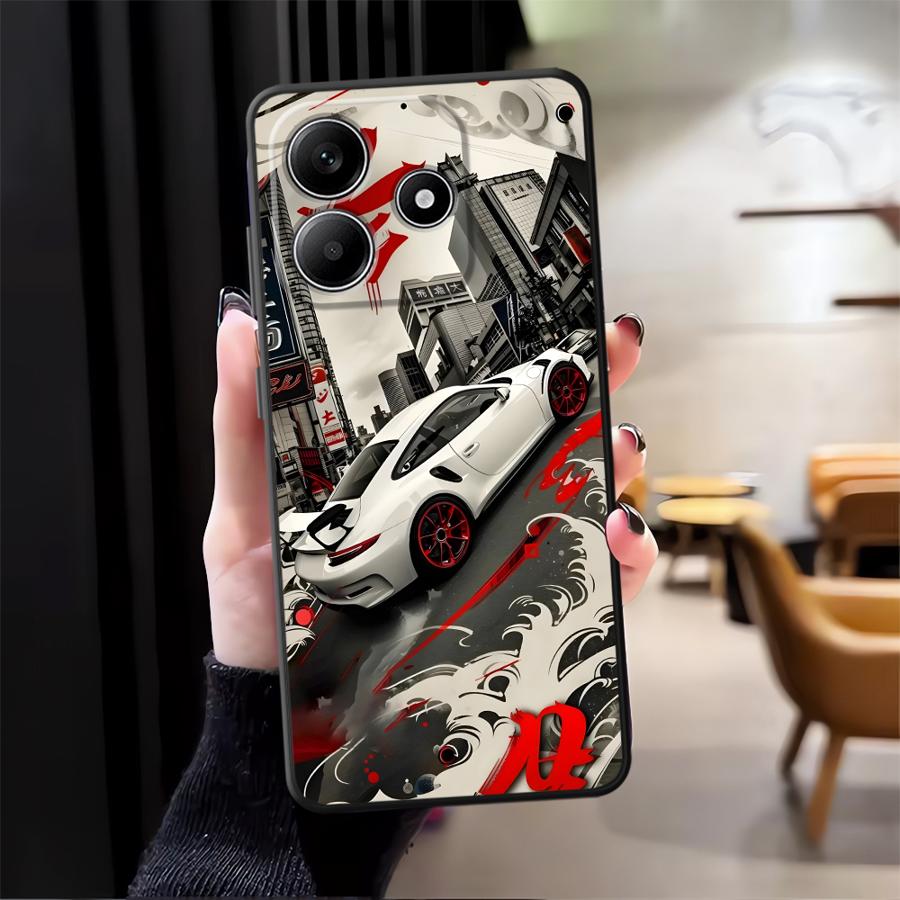 Мультяшный ретро-автомобиль Чехол для телефона для Xiaomi Redmi Note 14 12 11 A3 10 12C 13C 13 Pro Plus K80 9 8 7 14C A1 A4 A5 A2 A1 K40