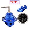 Original Adjustable Racing Fuel Pressure Regulator With gauge and tructions