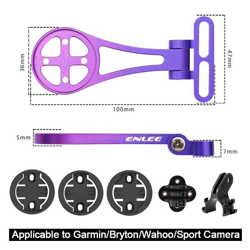 Aluminum Alloy Bike Computer Mount Universal Bicycle Handlebar Speedometer Holder for Garmin/Bryton/Wahoo GPS Support Bracket