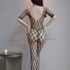 Plus Size Women Hollow Fishnet One-piece Stocking Open Net Lingerie Sexy See-through Lingerie