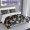3PC Custom Name Golden Trophy Celebration Bedding Set Printed  Bedding Set Duvet Cover Closure Includes 1 Duvet Cover & 174 Pillowcases for Bedroom
