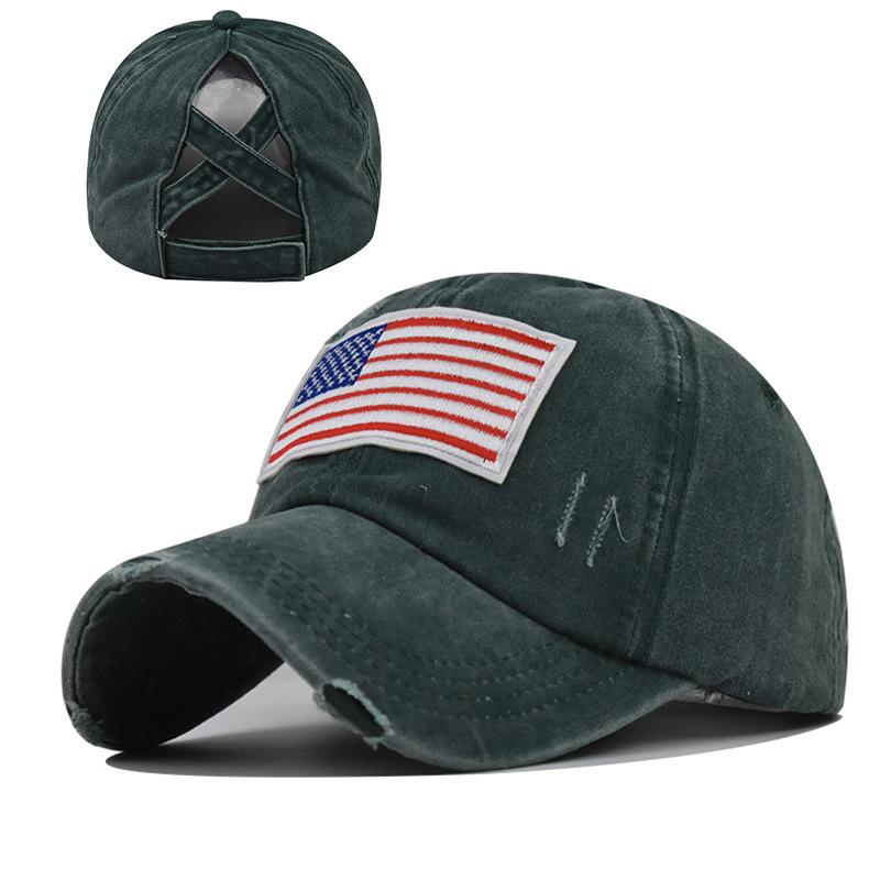 Бейсболка с национальным флагом 2021 года Кепка с перекрещенными волосами и загнутыми полями для международной торговли в стиле европейский и американский прилив Бейсболка с Днем независимости