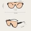Новые Дизайнерские Солнцезащитные Очки Полуободковые Оверсайз Женские Мужские Винтажные Модные Солнцезащитные Очки Трендовые Панк Цельные Очки