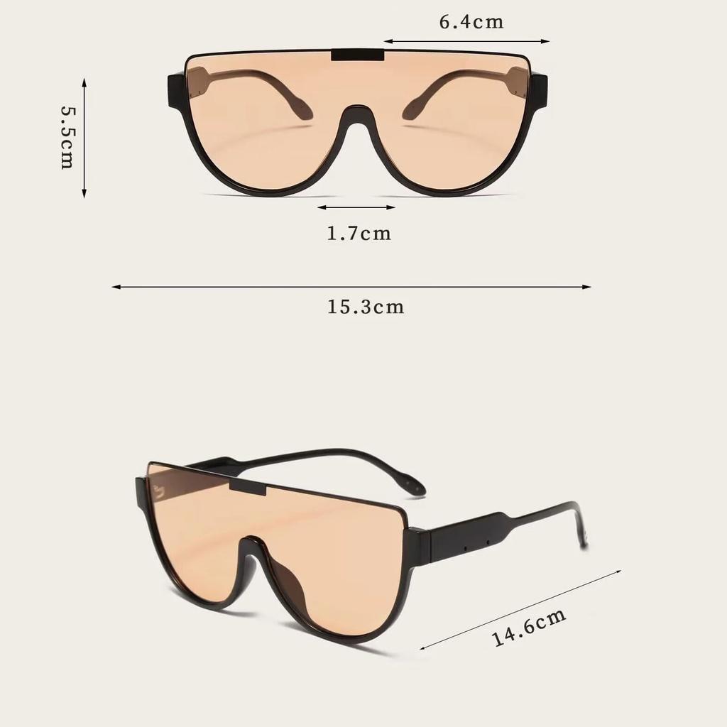 Новые Дизайнерские Солнцезащитные Очки Полуободковые Оверсайз Женские Мужские Винтажные Модные Солнцезащитные Очки Трендовые Панк Цельные Очки