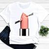 Women T-shirts Nail Art Lovely Spring Short Sleeve Ladies Fashion Casual Clothing Cartoon Clothes Female Tee Graphic Tshirt