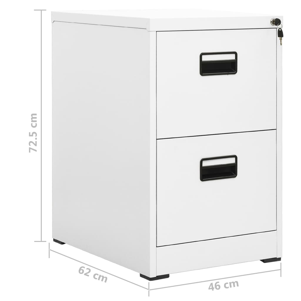 Шкаф для документов Белый 46x62x72.5 см Сталь