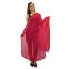 Индийский длинный шарф Dupatta Chunni из смесового шифона с запахом и кисточками