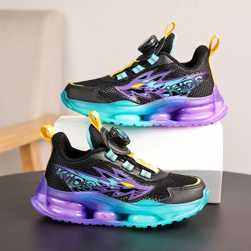 Youth style shoes Boys Running Shoes Kids Lightweight Breathable Mesh Sneakers Anti-Slip Soft Sole Outdoor Indoor Casual Footwear
