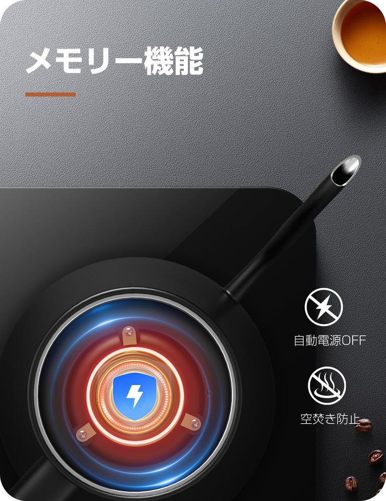 Electric Temperature Coffee Narrow Drip Increment Temperature Keep Warm Timer Cooking Prevention Power Temperature Control PSE Housewarming Japanese