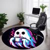 1pc Ghost Pixel Office Round Area Rug, Under Office Chairs Bedroom Living Room Home Decor, Room Deco, Available in Various Sizes