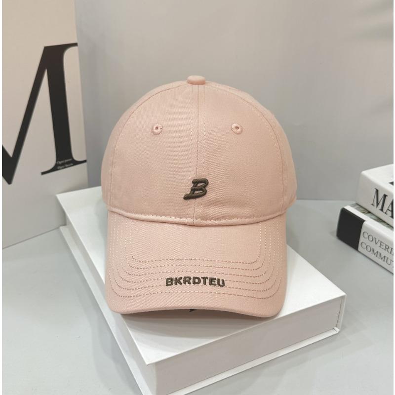 Department Letter B Embroidered Brim Casual Fashion Versatile Street Soft Top Cap Baseball Cap Couple Hat New