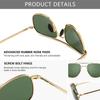 SUNGAIT Military Style Polarized Pilot Aviator Sunglasses Bayonet Temples with Case Men's -
