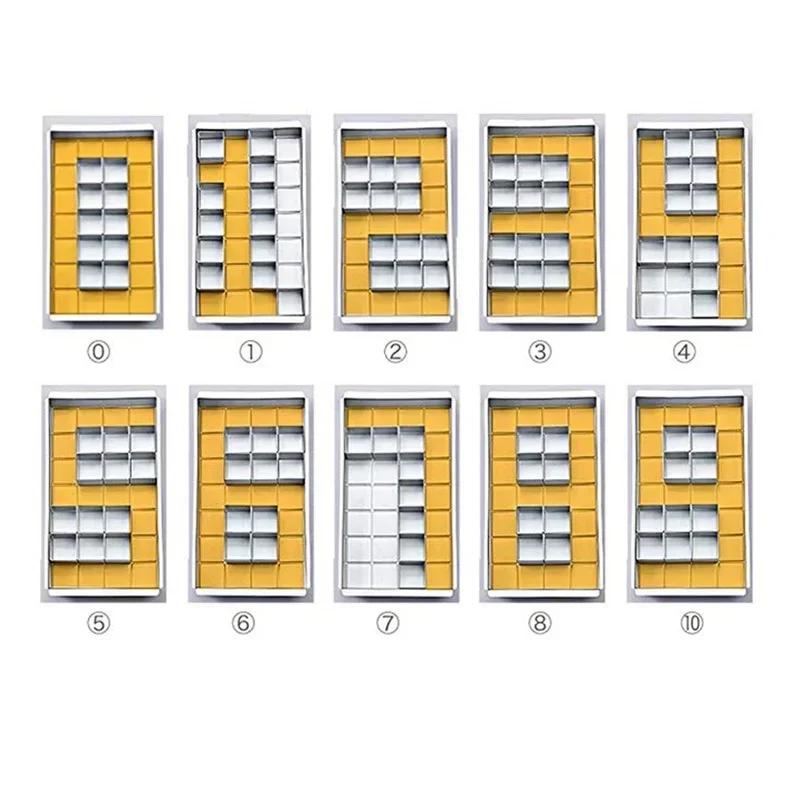 Форма для торта в виде цифры и буквы, нержавеющая сталь, формы для выпечки на день рождения и годовщину свадьбы, креативная форма