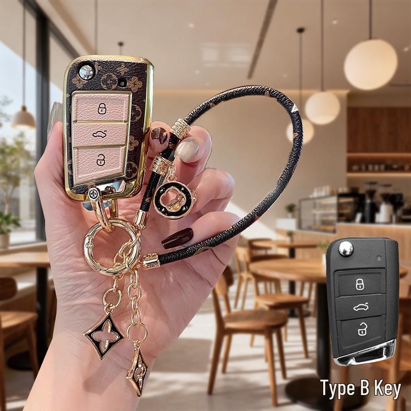 Volkswagen & Range Rover Key Cover for Tiguan, Lavida, Magotan, Sagitar, T-Roc, Teramont, Tayron, Passat