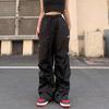 Женская одежда Harajuku Oversized Y2k Мешковатые прямые широкие брюки в стиле хип-хоп Брюки-карго Черные джоггеры Корейская уличная одежда
