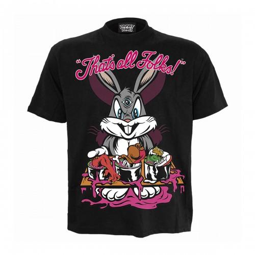 Spiral Direct Unisex Adult Evil Bunny Bugs Bunny Looney Tunes T-Shirt