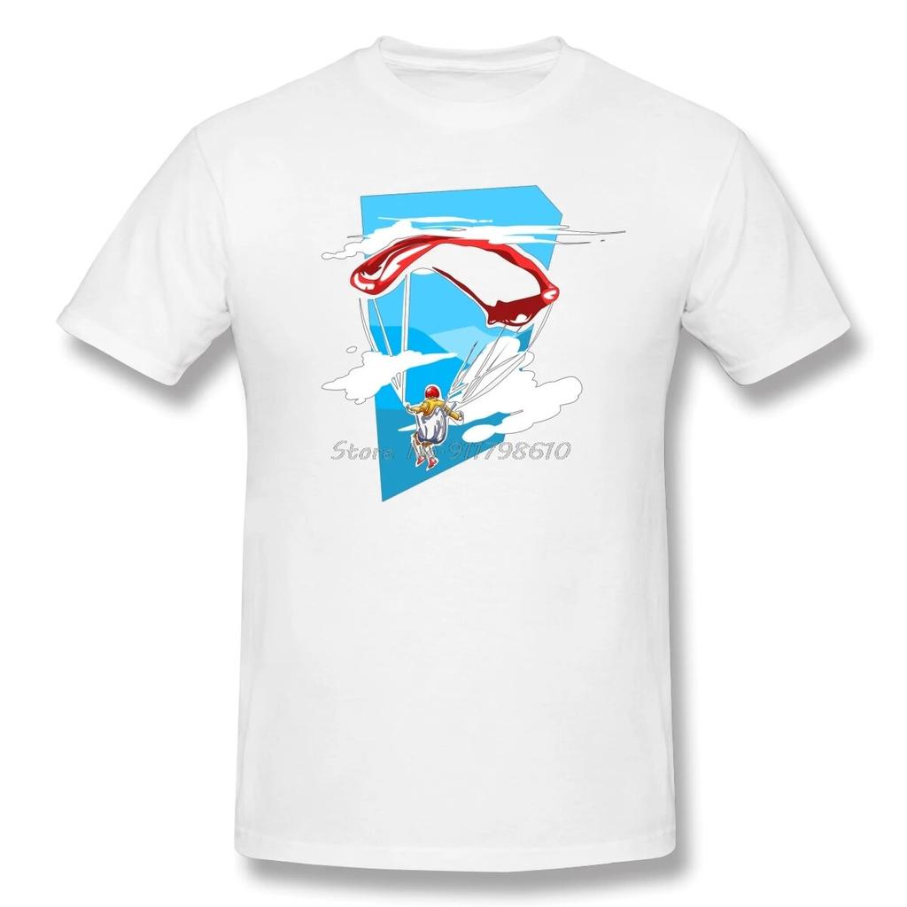 Футболка для парапланеризма, винтажная футболка большого размера с короткими рукавами, хлопковые футболки унисекс, уличная одежда в стиле Харадзюку