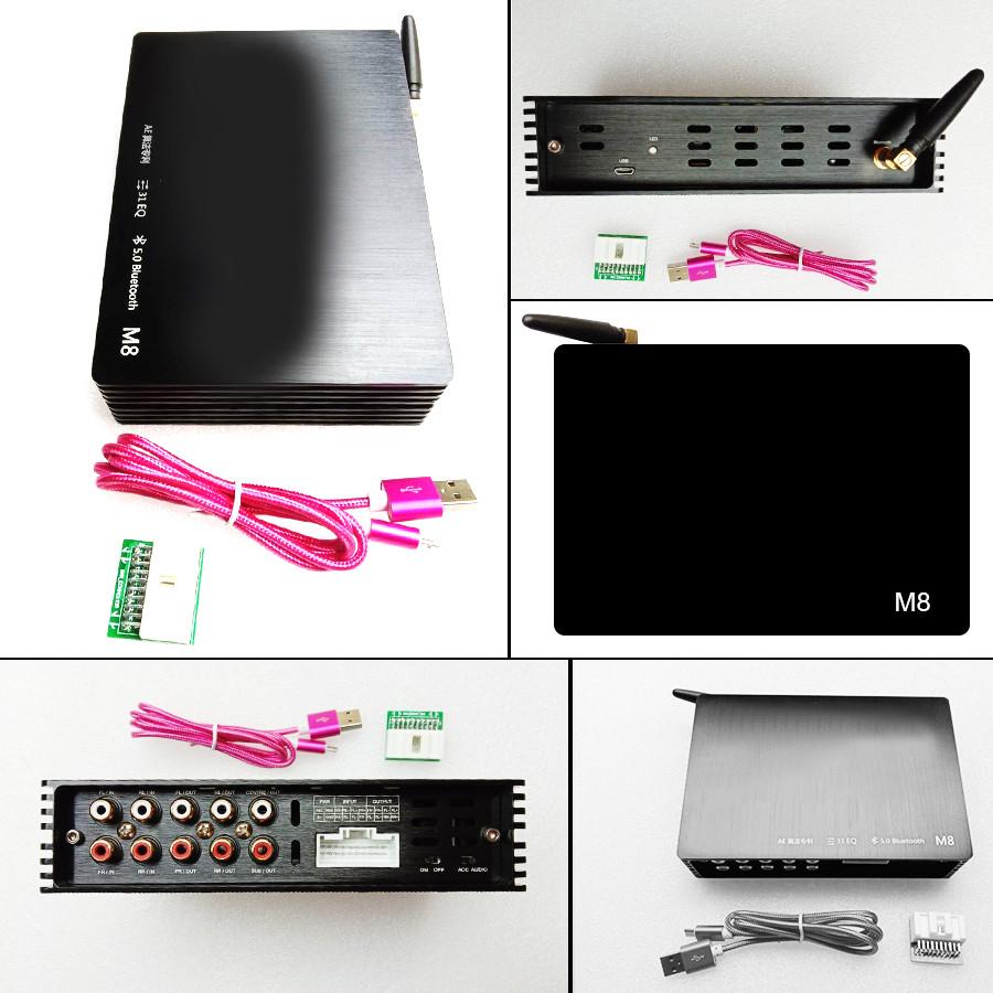 4Ch In/6Ch Out Car Digital Dsp Amplifier High Resolution O Play Dsp Processor Amplifier Bluetooth 5.0 With Wiring Harness For Kia Hyundai 2016-20