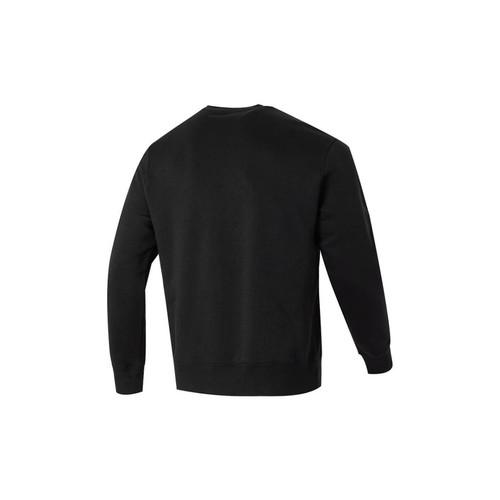 Nike Мужская повседневная толстовка с круглым вырезом и длинным рукавом с принтом-буквой Черная