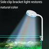 Aquarium Light With Adapter LED Clip On Fish Tank Light, Small Full Spectrum USB Light 360° Rotation Lighting