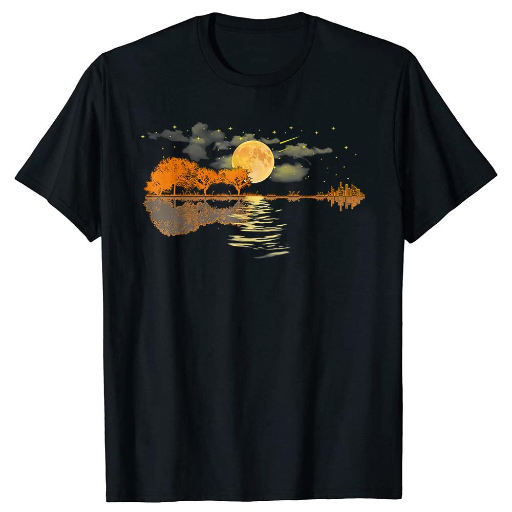 Funny Vintage Guitar Love Musician Acoustic Graphic Tshirt Men Women Hip Hop Oversized T Shirt 100 Cotton Comfort Tshirts
