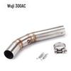 Stainless Steel Middle Section Exhaust for 300AC/300R/300RR/500 Motorcycles