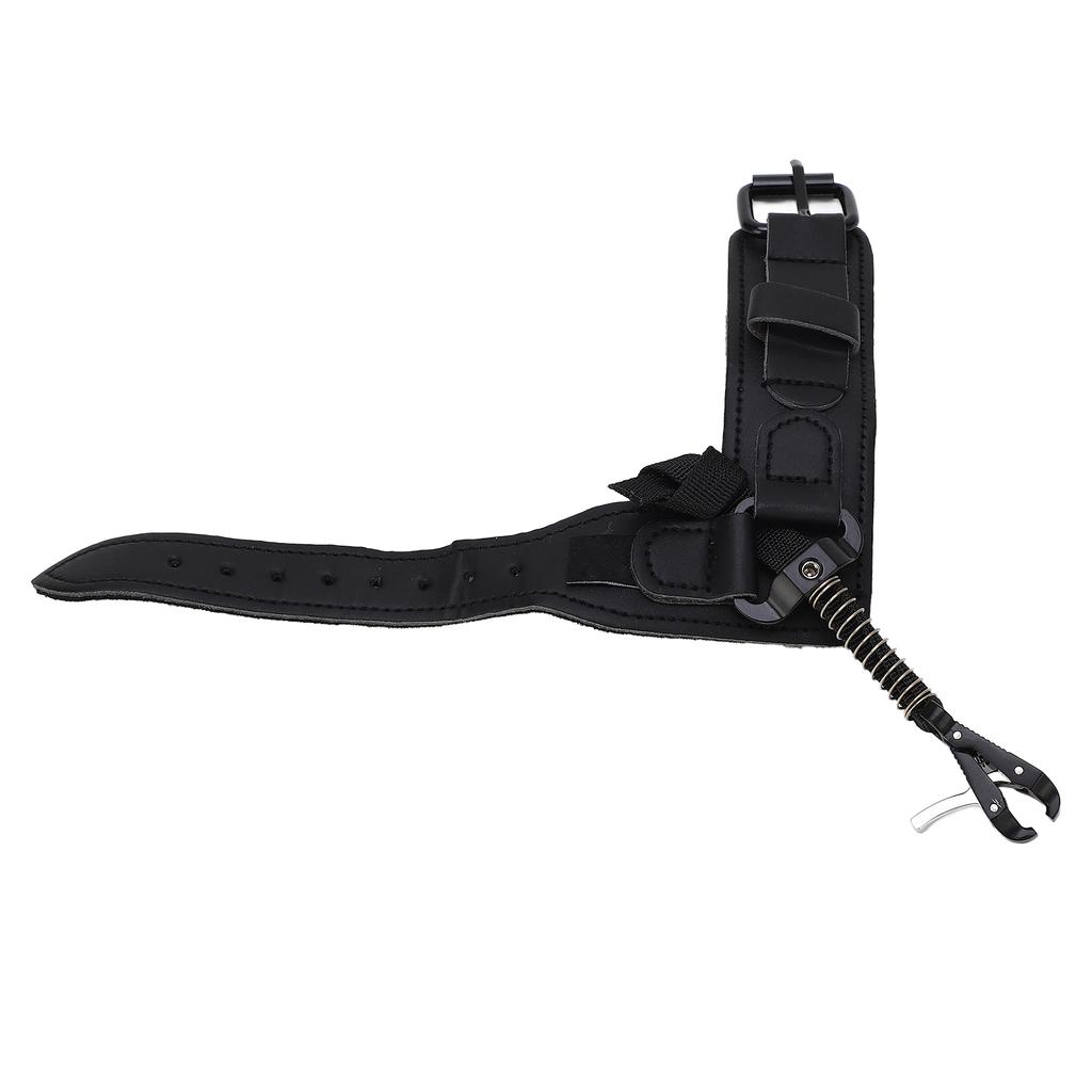 Archery Compound Bow Release Strap Adjustable Archery Quick Shot Wrist Buckle Strap Black Accessories