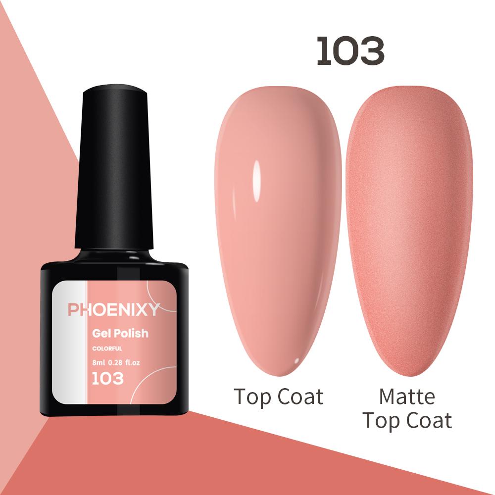 Лак для ногтей PHOENIXY, 8 мл, УФ-светодиодный гибридный лак для дизайна ногтей, гель-лайнер для маникюра, полупостоянная основа, верхнее покрытие, гель с блестками, блестящие цвета, гель