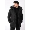 Bill Fur Lined Hooded Coat