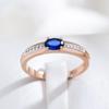 Роскошные женские кольца с синим цирконием золотого и серебряного цвета, индивидуальные украшения, модные повседневные аксессуары