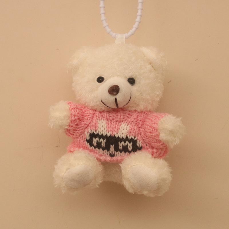 Новая кудрявая одежда для мишки, кукла-мишка, брелок, подвеска для сумки, креативные аксессуары, кукла кукла