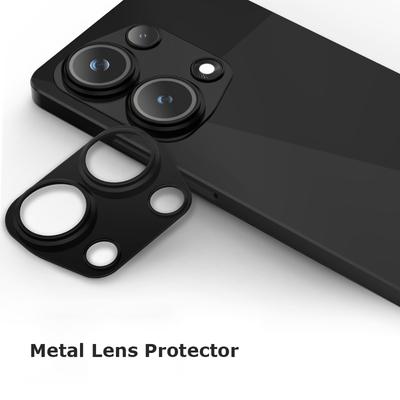 Для Xiaomi Poco M6 M4 Pro 4G роскошный круглый металлический объектив камеры стеклянный чехол с защитным кольцом от царапин