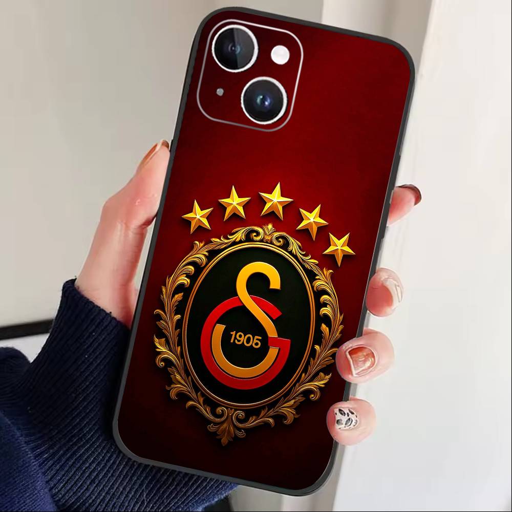 G-Galatasaray 1905 Чехол для телефона для iPhone17,16,15,14,13,12 Plus,Max Мягкий Силиконовый Черный Чехол
