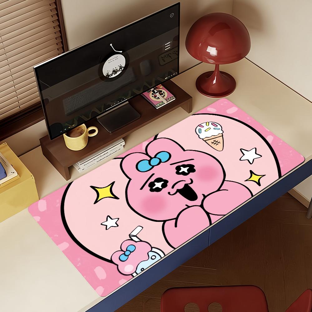 Cartoon O-Opanchu W-Usagi-S Mouse Pad Non-slip Rubber Gamer Balance Computer Mat Decoracion Deskmat Laptop Office Large