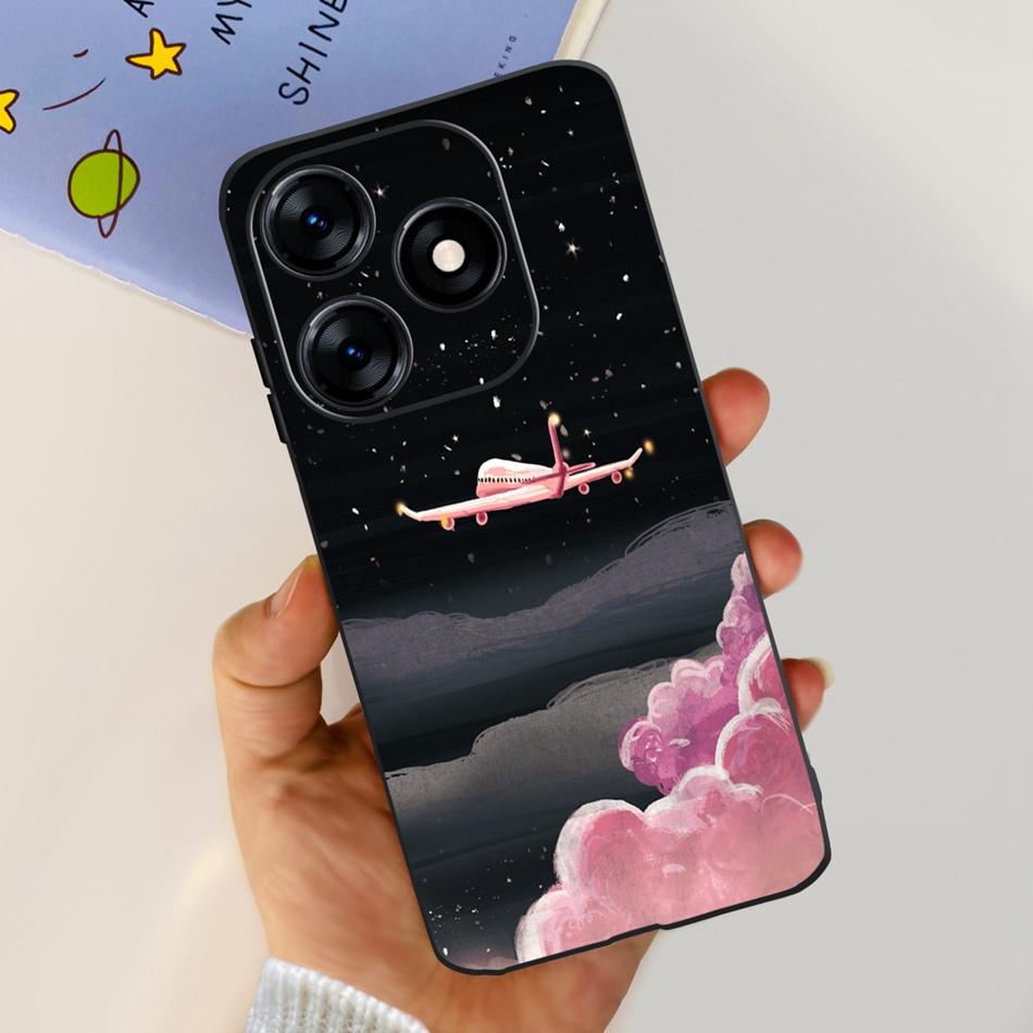 Чехол для телефона Tecno Spark 10 10C 2023 Модный Цветок Кошка Бабочка Мягкий Силикон ТПУ Чехлы Для Tecno Spark10 Spark10c KI5q KI5k