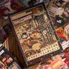 Ретро-книжка с наклейками продуктового магазина: Деко для утреннего дневника